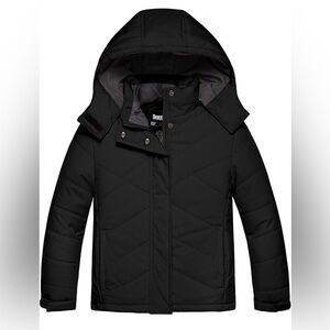 SKIEER black snow kids Jacket 10-12